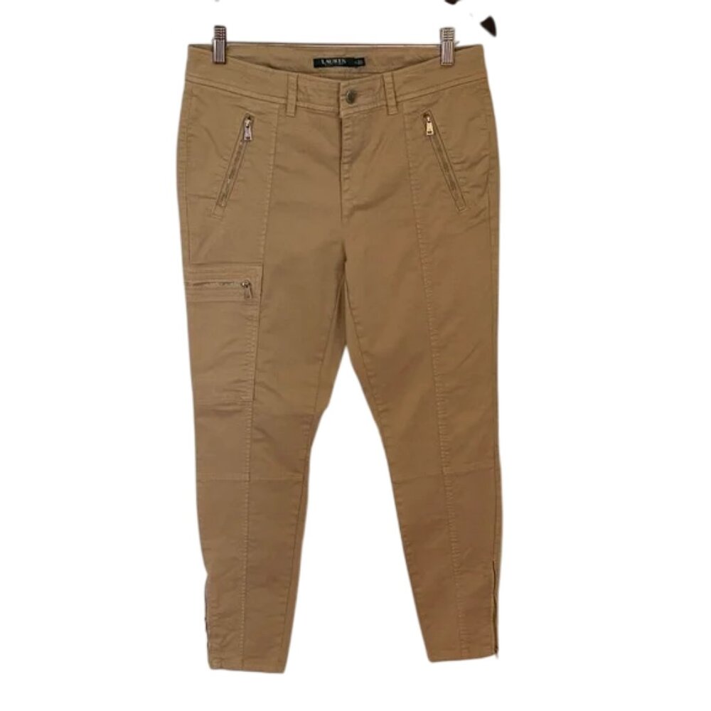 Lauren Ralph Lauren cargo pants tan women’s size 8